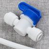 1Pc Aquarium Fitting Ro Water Straight Plastic Ball Valve 1/4" 3/8" Od Hose Quick Connect 1/4" 3/8" Male Reveser Osmosis