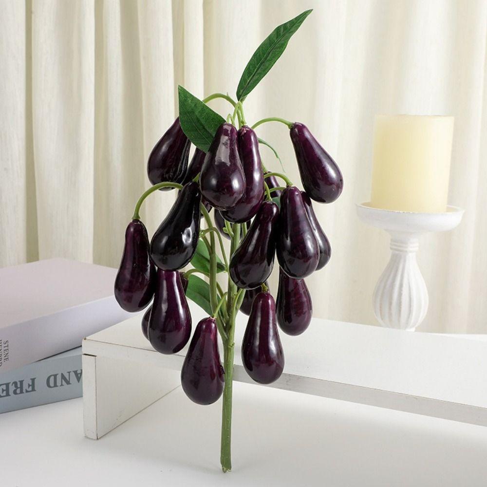 Realistic Artificial Lemon Branches Plastic Fruit Props DIY Fake Strawberry Vase Decoration