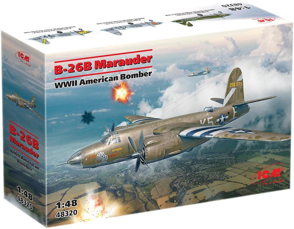 ICM WWII American Marauder Plastic Model Kit 48320 1/48 B-26B