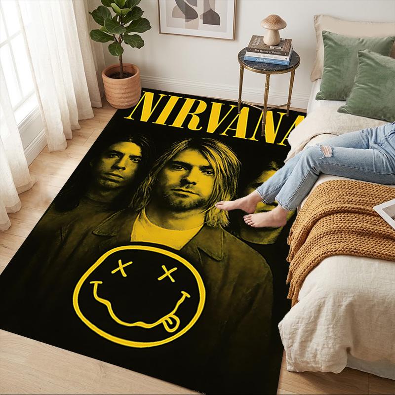 Smiley Face Living Room Nonslip Area Rug Soft Carpet For Bedroom Game Playroom Sofa Office Home Decor Doormat Christmas Gift C926795