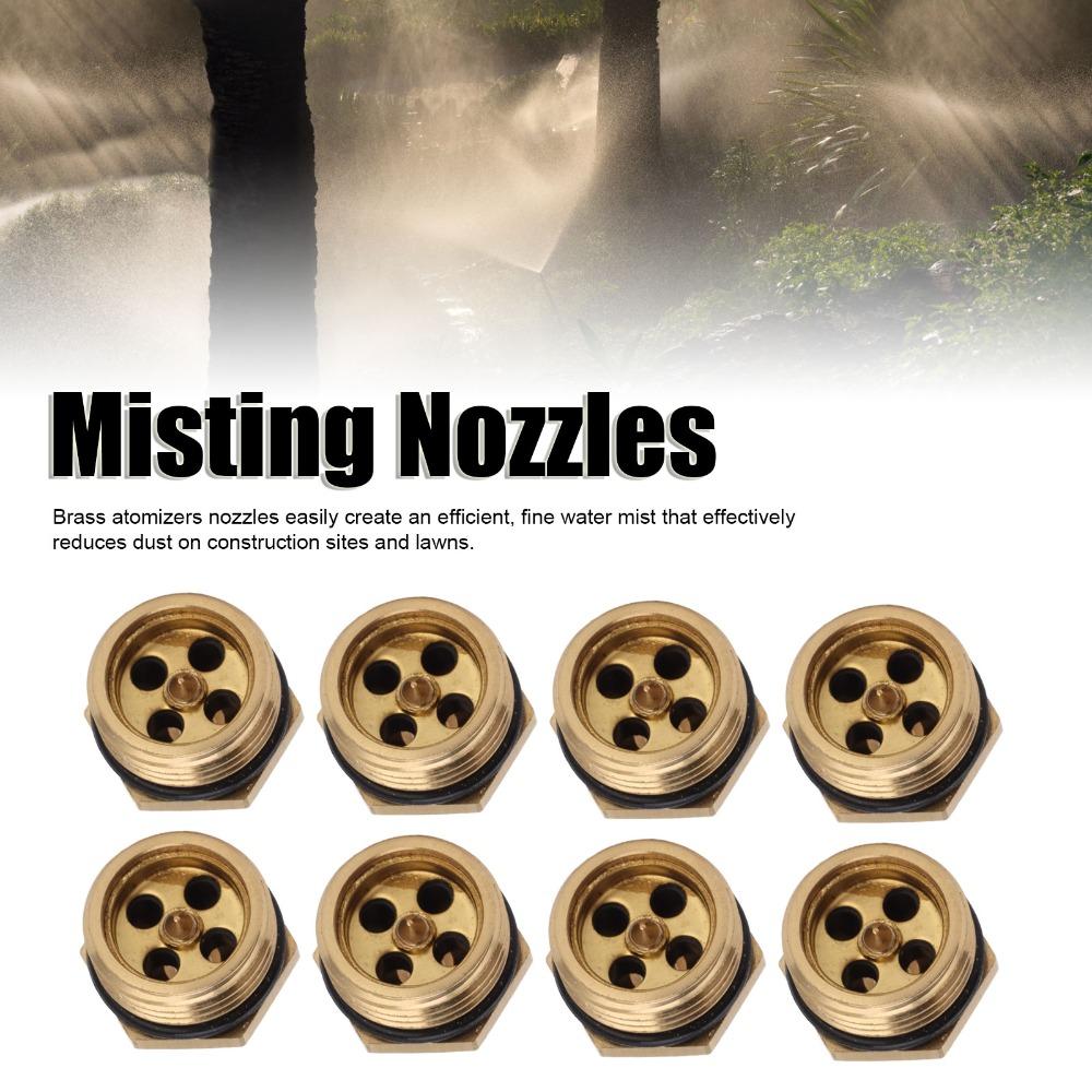 20PCS Brass Mist Nozzle Sprinkler G1/2 Male Thread Irrigation Mist Nozzle  Farmland Spraying