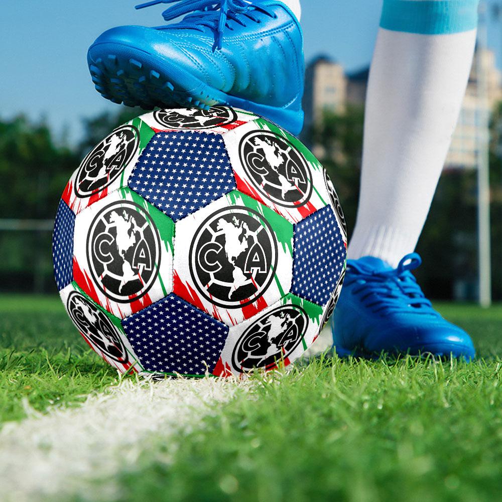 América Football Clubfootball clubIndoor Size 5 Soccer Ball Colorful Machine Stitched PVC Competition Ready Durable High-Bounce