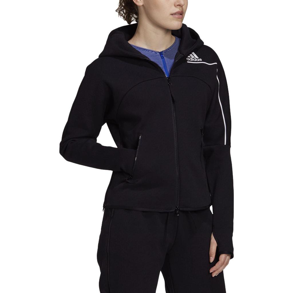 adidas Sweat à capuche ZNE à épaules tombantes Vestes pour femmes Noir GM3275