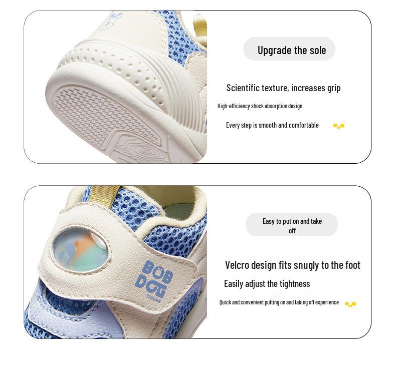 Babu Dou Kinder Atmungsaktive Mesh Sportschuhe - Weiche Sohle für Jungen & Mädchen Sommer 2025