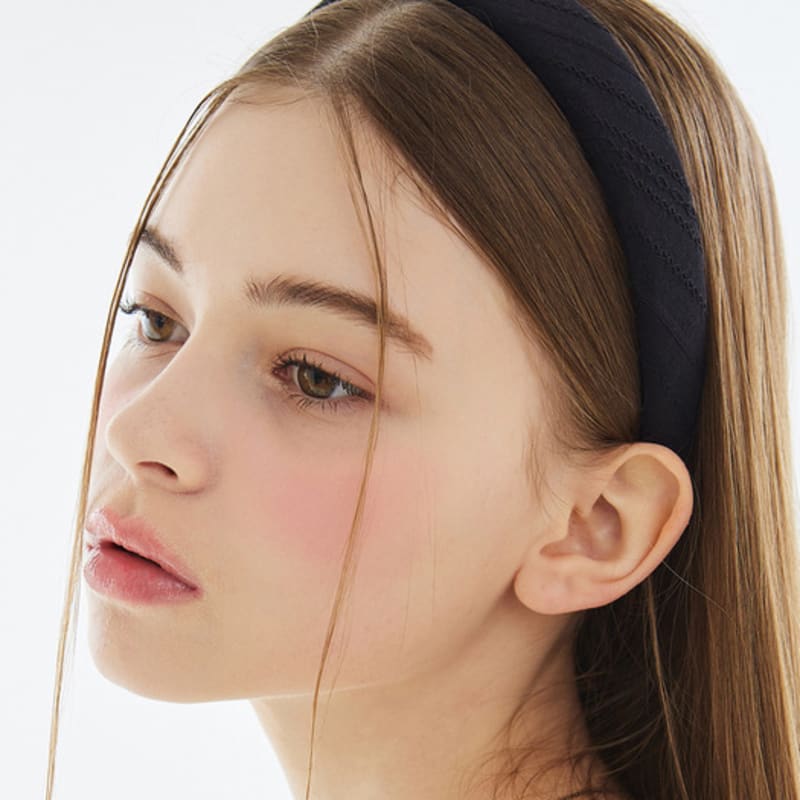 VVV Cotton Lace Volume Hairband _ Black