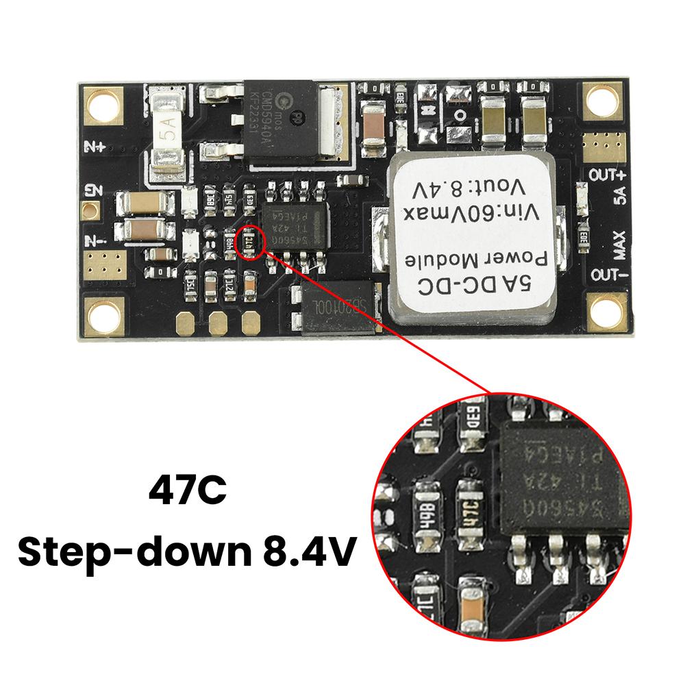 

High Power 5A Step Down DC-DC Converter Voltage Regulator Buck Stabilized Power Supply Module High Efficiency Outpu 6V 7.4V 8.4V