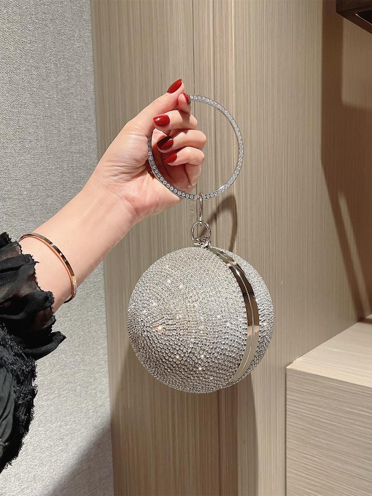 Women's Fashion Ball Sparkling Luxury Rhinestone Dinner Bag Full of Diamond Party Bag Clutch Bag Party Bag Prom Bag Evening Bag