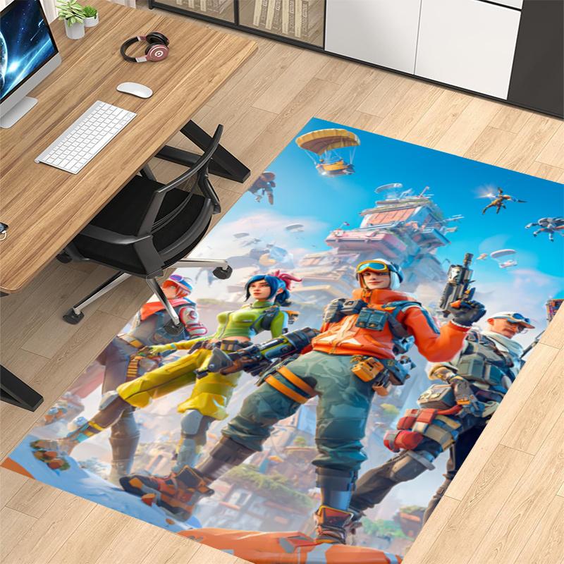 Fortnite Printed Carpet, Rug for Office Chair Living Room Bedroom Kitchen Room Decor Gifts.