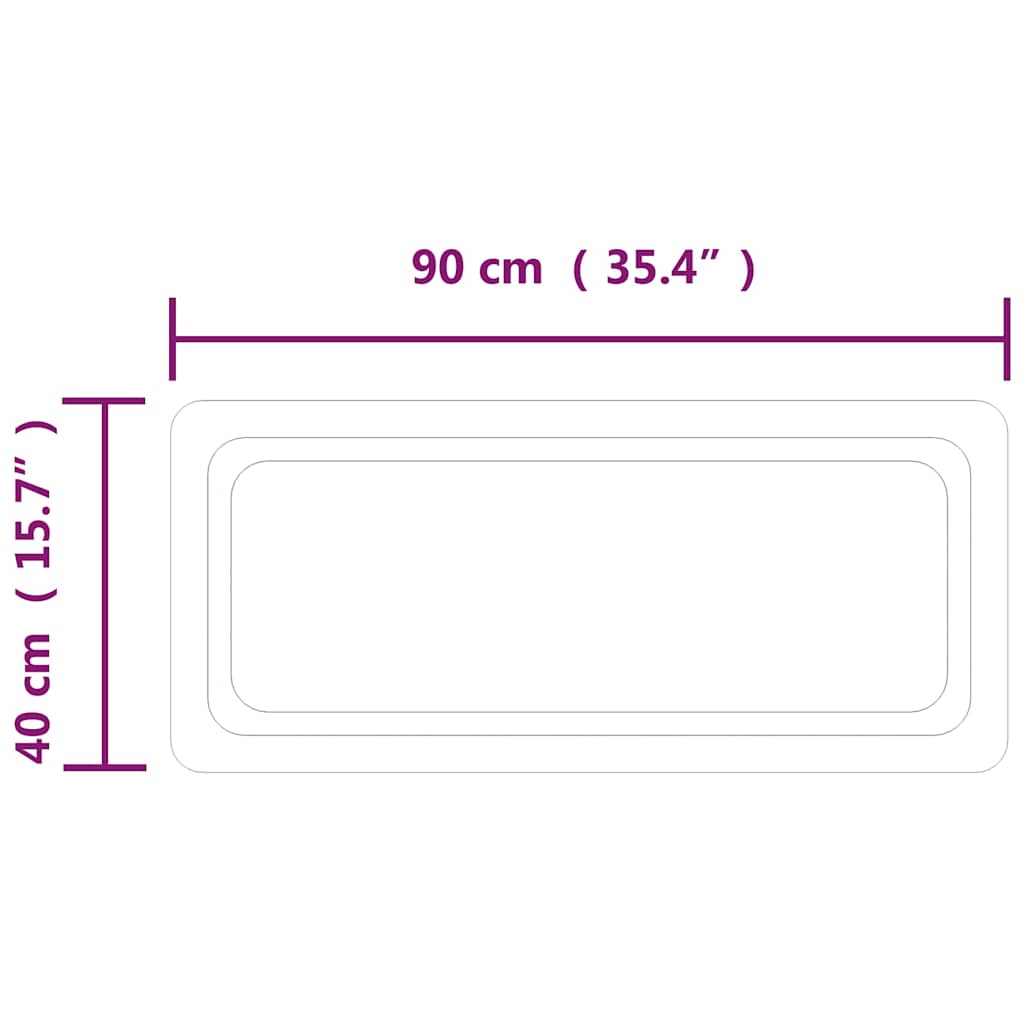 LED Bathroom Mirror 90x40 Cm
