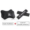 Car Head Neck Pillow Seat Belt Shoulder Pads for Accord Mugen Power Civic CRV Hrv Jazz Accessories