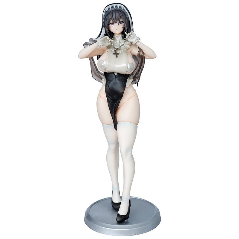 28cm Prayer Nun Anime Pvc Action Figure Model Toy Girl Figurine Gk Desktop Decorative Boys Gift