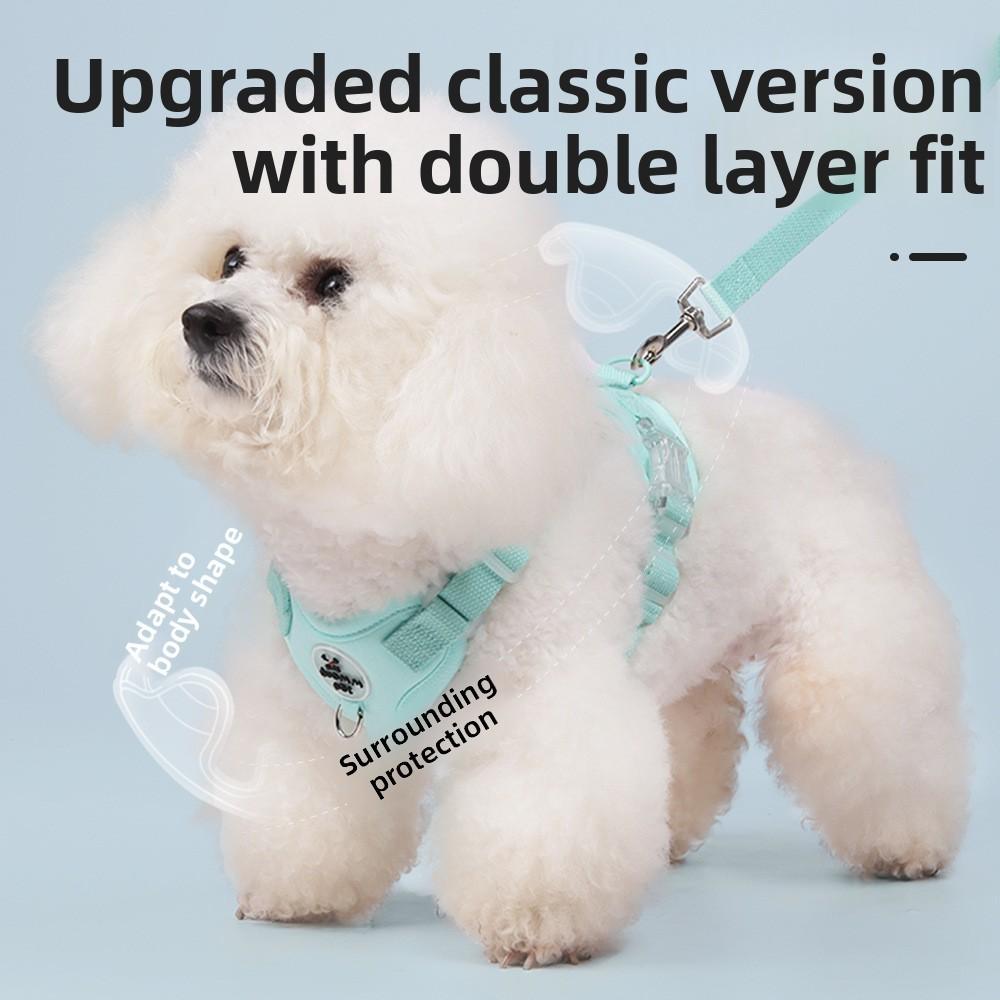 Pet Vest Harness For Small Dogs Polyester No Stretch With Adjustable Sizes For Puppy Walking