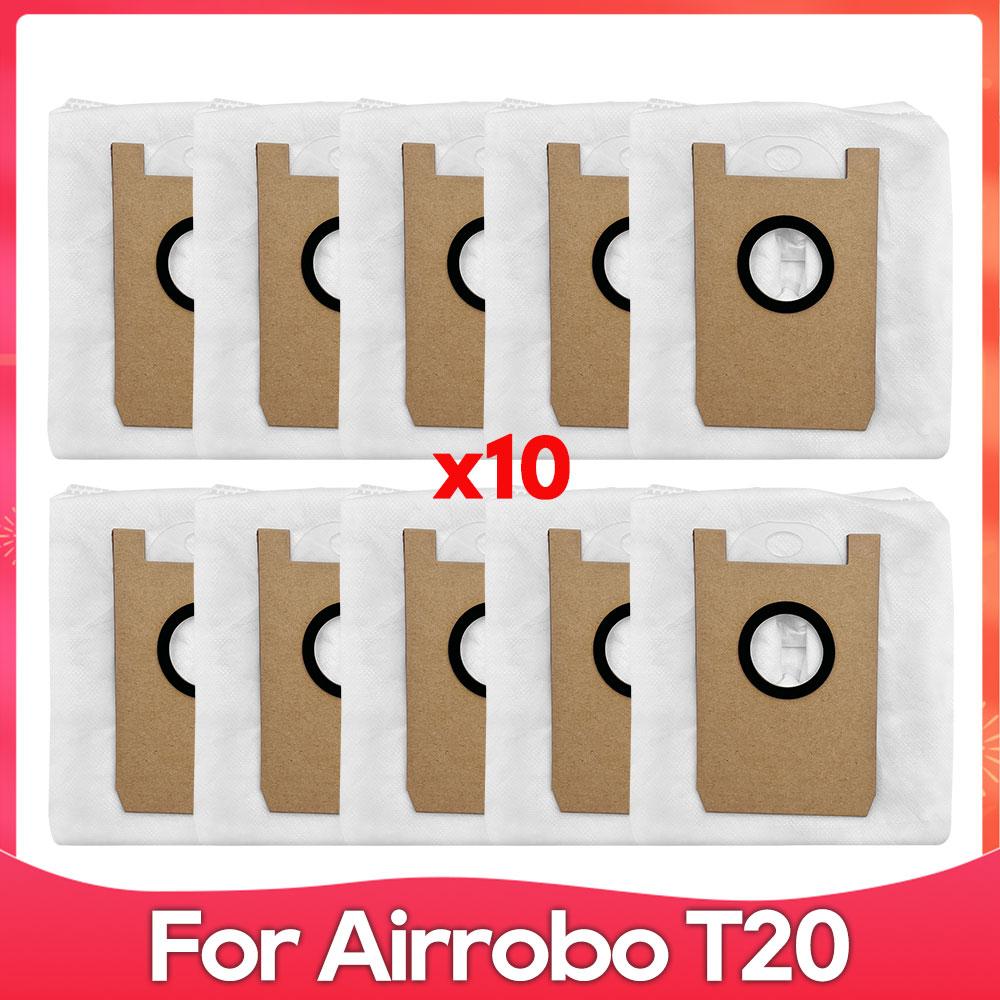 Compatible For ( AIRROBO T20+ ) Robot Vacuum Cleaner Roller Side Brush Filter Mop Cloth Dust Bag Part Accessory