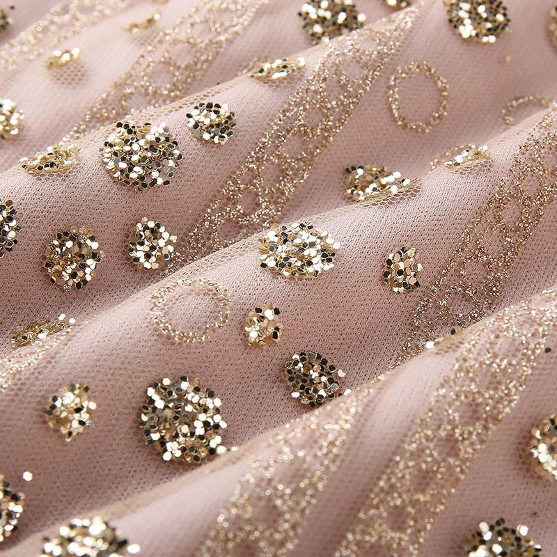 Women's Deep V-Neck Long Sleeve Sequin Dress - Elegant Sparkly Mini Cocktail Party Dress