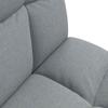 Adjustable Floor Chair Light Grey Fabric