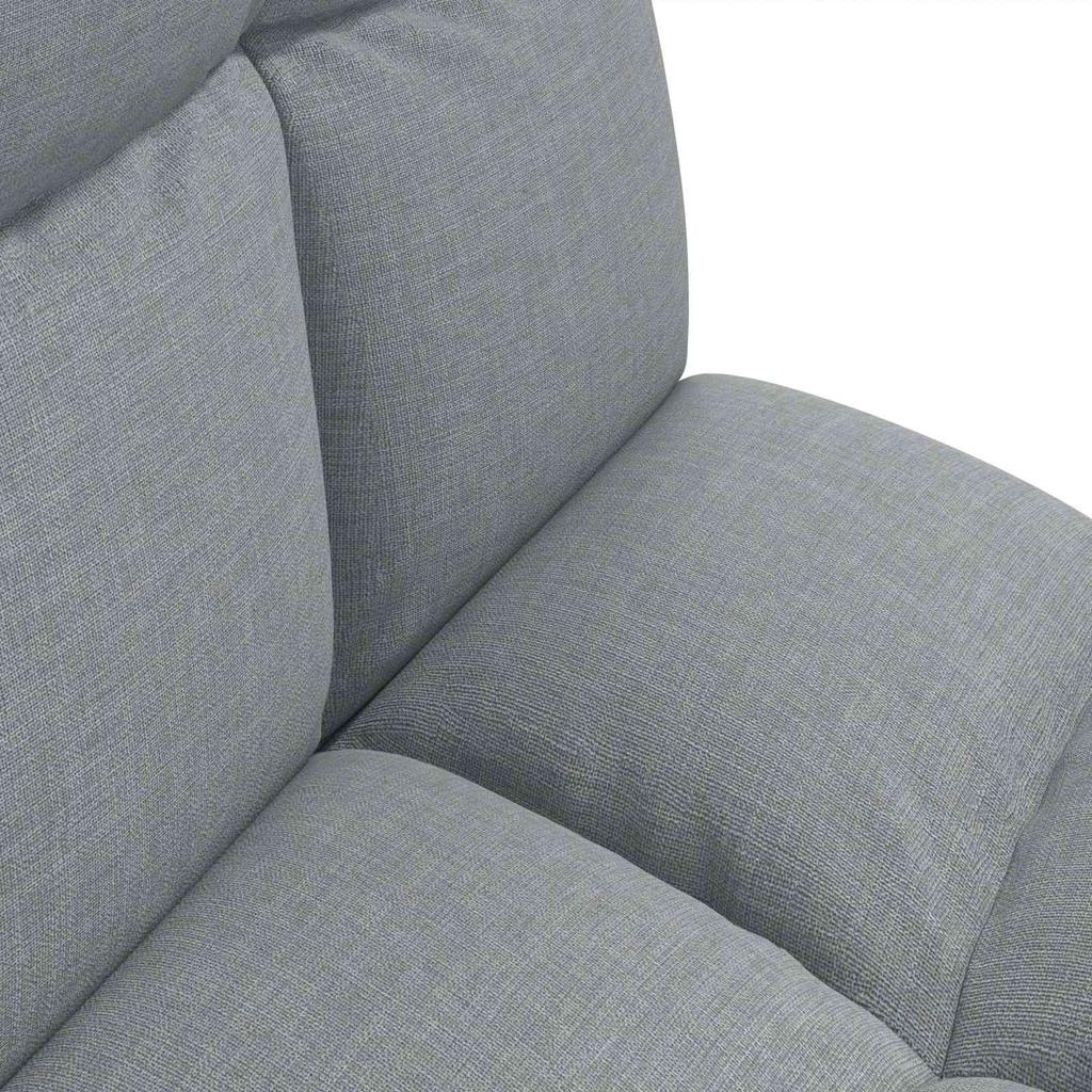 Adjustable Floor Chair Light Grey Fabric