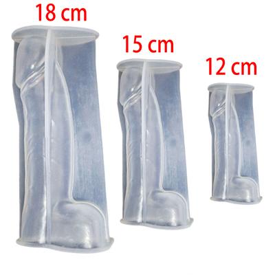Matriță Lumânare Genitală Bărbați din Silicon Matriță Reutilizabilă Decorare DIY Ustensile de Copt pentru Ciocolată Bomboane Jeleu Muffin Transparent
