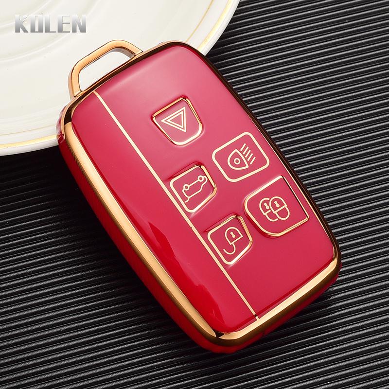 Plating TPU Car Key Case Shell Cover Fob for Land Rover Range Rover Evoque Sport Freelander Discovery Velar for Jaguar XE XF XJ