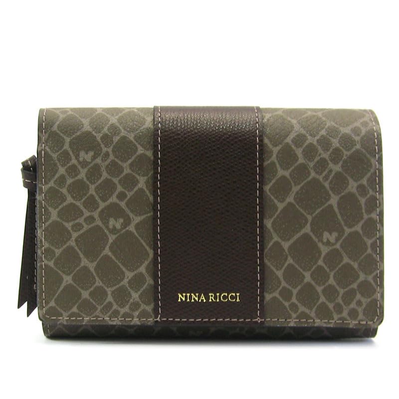 

Кошелек Nina Ricci Grain Nouveau Бифолд Темно-коричневый 85-8003 Женский кошелек,