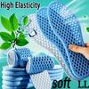 5Pairs Summer Cool Feeling Sports Insoles Shoe Insert for Men Women Sweat-absorbing Breathable Outdoor Barefoot Shoe Liners