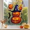 Halloween Kürbis Fensterfolie Aufkleber für Glas Dekoration