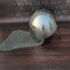 Steel Chainmail Norman Nasal Helmet – Medieval Warrior Knight LARP Armor,