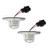 Pair of 18-LED White License Plate Lights for Honda Crosstour, Spirior, Jade, Elysion