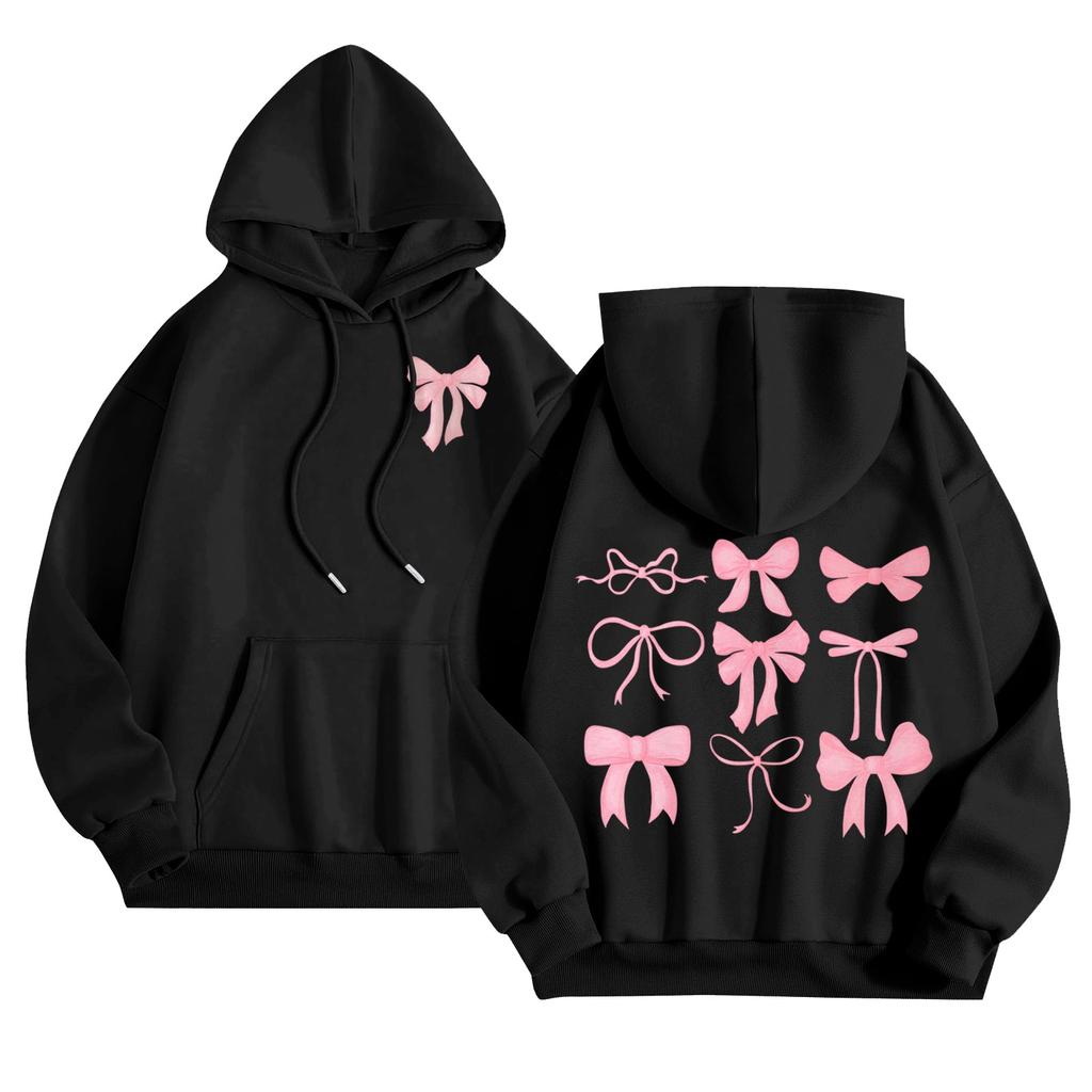 Dámské topy s potiskem s kulatým výstřihem Bavlněné ležérní módní pulovrové topy s dlouhým rukávem Halenka