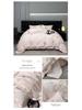 Luxurious Winter Cotton Flannel Embroidered Bedding Set: Thick Four-Piece Duvet & Sheet