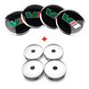 For Skoda FF56/60mm Car Styling Wheel Center Hub Cap Sticker Car Decoration Decal For Skoda Octavia Fabia Superb Kodiaq VRS VII Scala Karoq
