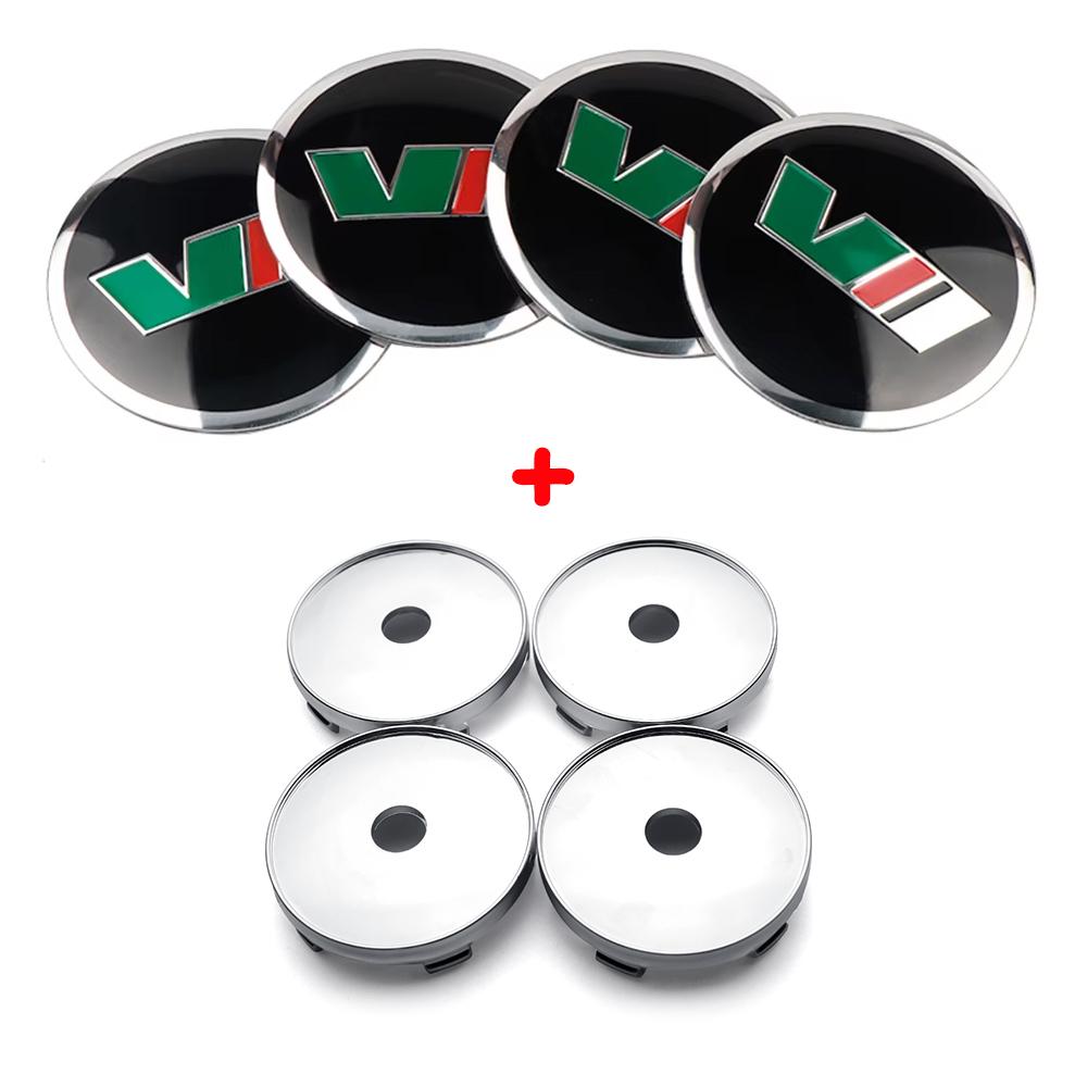 For Skoda FF56/60mm Car Styling Wheel Center Hub Cap Sticker Car Decoration Decal For Skoda Octavia Fabia Superb Kodiaq VRS VII Scala Karoq