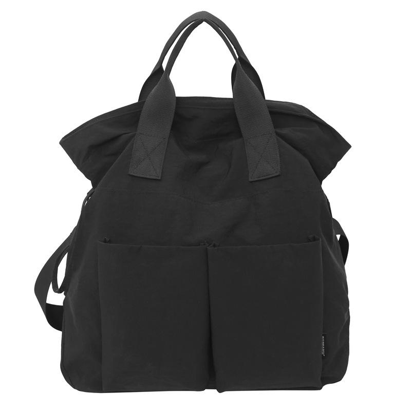 

Japanese Solid Color Crossbody Bag, Men s and Women s Shoulder Bag, Large Capacity, Simple Workwear, Unisex Style Handbag, Student Class Bag чёрный
