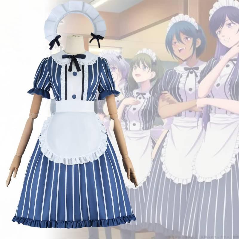 Terrace The Cafe Its Goddesses Cosplay Costume Dress Roleplay Outfit Polyester