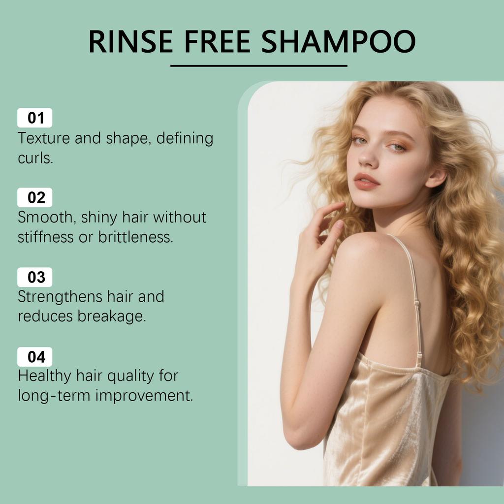 Rinse-free Shampoo, Effectively Making Hair Soft, Keeping It Fresh And Clean. Suitable For All Age Groups, Portable Travel Size.
