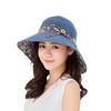 Hat Foldable Breathable Cotton Reversible Foldable Cap for Summer
