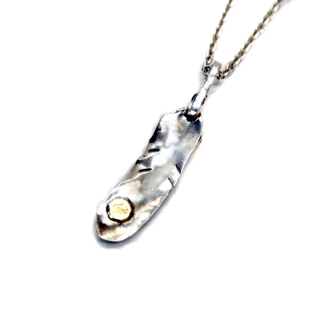 Colier TMT (Top cu pene duble, Mărimea M) [TACF22SP08  TOP CU DOUĂ PENE] Alamă ARGINT FR