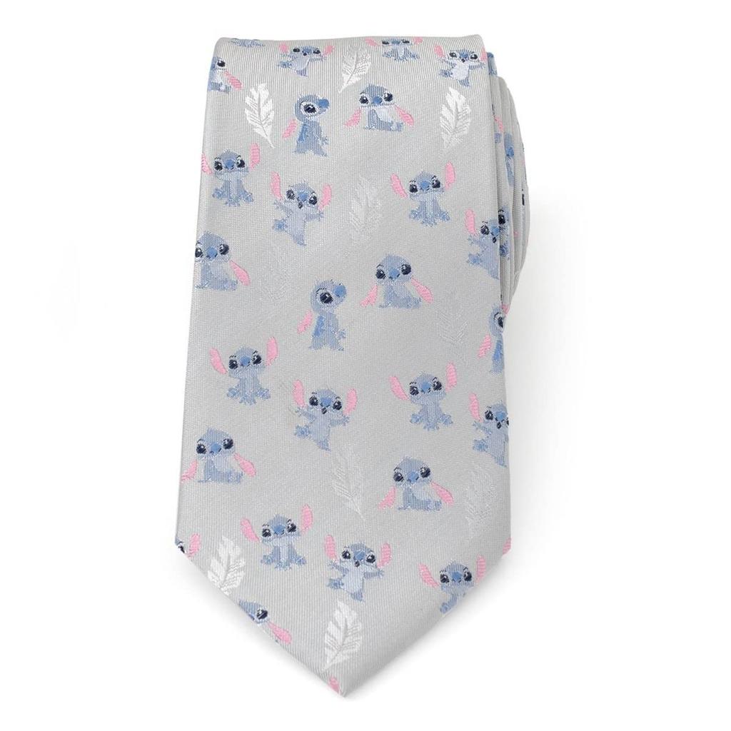 Disney Lilo Stitch Stitch Gray Tie [Cufflinks] & dn-sth-fhr-gry-tr