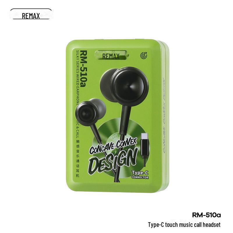 Remax In-Ear Headphones with Mic and Wired Control for Apple & Android, Heavy Bass