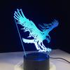 Factory Dropshipping ODM Rechargeable Touch Switch Dog Arylic Panel Box Table Night Lamp  16 Colors Change 3D LED Light