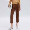 JESSIE Women's Pleated Straight-Leg Cropped Commuter Pants