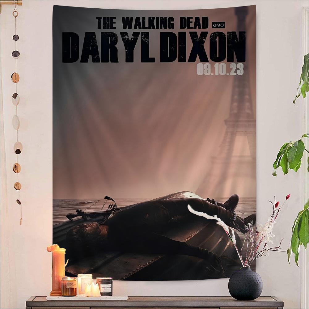 The Walking Dead Daryl Dixon DIY Wall Tapestry Art Science Fiction Room Home Decor Wall Art Decor