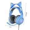 SY-G25 Wired Headphone Sensitive Noise Reduction Detachable Cat Ears 3.5mm USB Omnidirectional Gaming Headset for Laptop