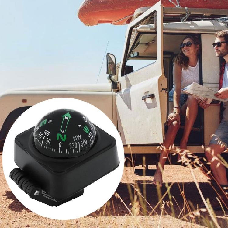 Weather Resistant Car Navigation Instrument with Full Rotation Visibility Automotive Leveling Guidance for Drivers