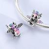 Firefly Cute Cats And Dogs Beaded Copper Pendant Suitable For Original Charms Bracelet Diy Exquisite Women Jewelry