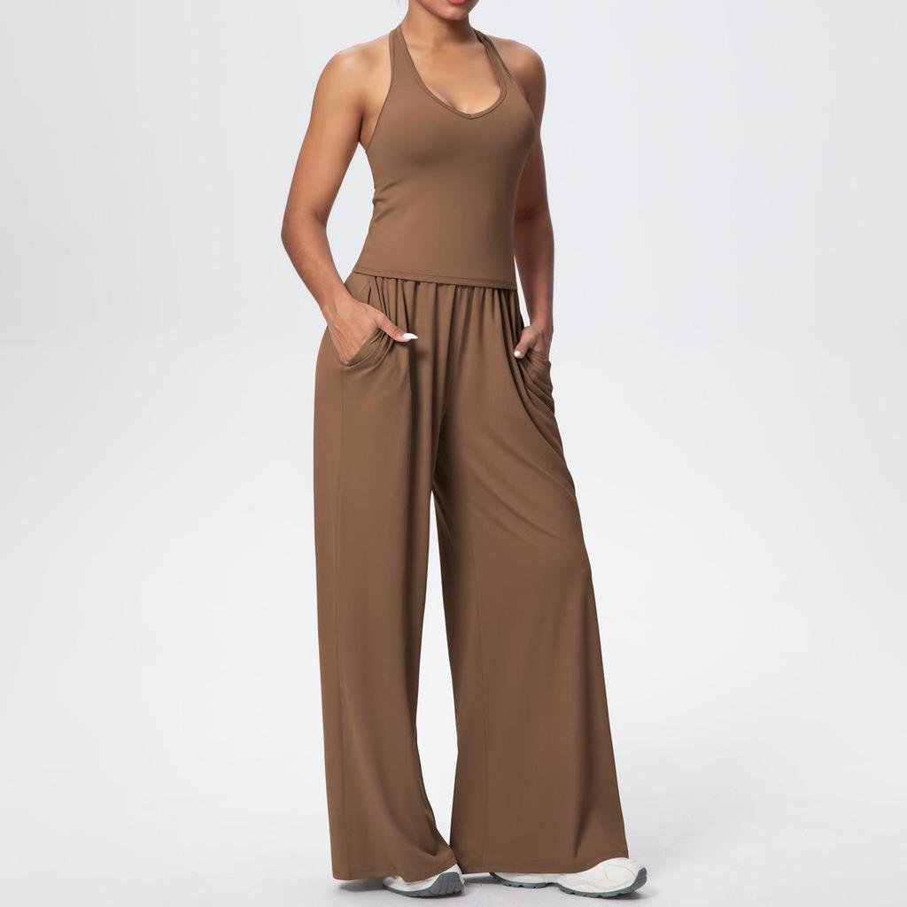 Stylish Breathable High-Stretch Yoga Suit: 3-Piece Set for Running & Fitness