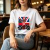 British Flag Vintage Motorcycle Graphic TShirt 19 Speed Racer 62 Print Casual Streetwear Cotton Short Sleeve Tee for Unisex Unisex