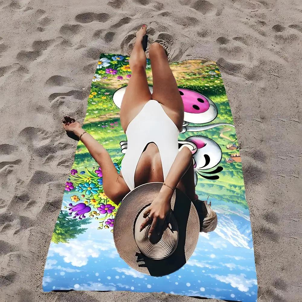 Cartoon Diddl Mouse Soft Pool Gift for Travel Gym Shower Camping Quick Dry Sports Large Beach Towel