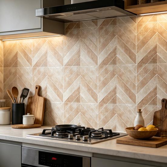 2 Pcs Wall Tile Stickers, Peel And Stick Backsplash, Self Adhesive Waterproof Kitchen Wall Tile Decals for Kitchen, Bathroom, Walls, Floors
