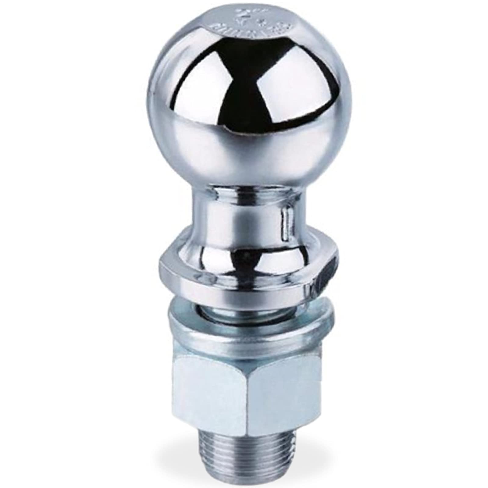HC fan Steel Hitch Ball for Trailer Towing [2 in Diameter - M25-5000 LBS] Universal Hitch Member Compatible (PWC Trailer/Boat Trailer/Multi-Trailer)