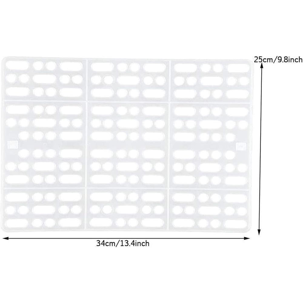 Rabbit Feet Pad,4 Piece Hole Leak Water Design For Plastic Bunny Feet Pad Playpen Feet Mats Plastic Rabbit Cage Mat